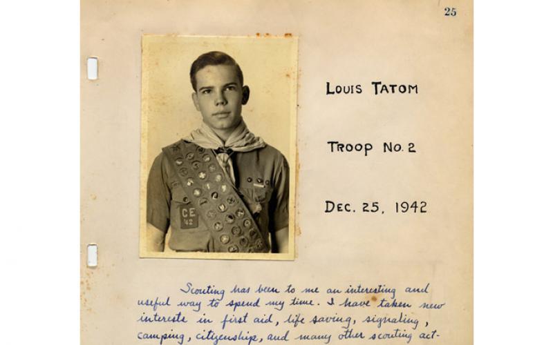 photo of 1942 Eagle Scout Louis Tatom